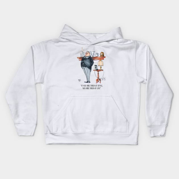 Style and Life Quote - Carson Kids Hoodie by obillwon